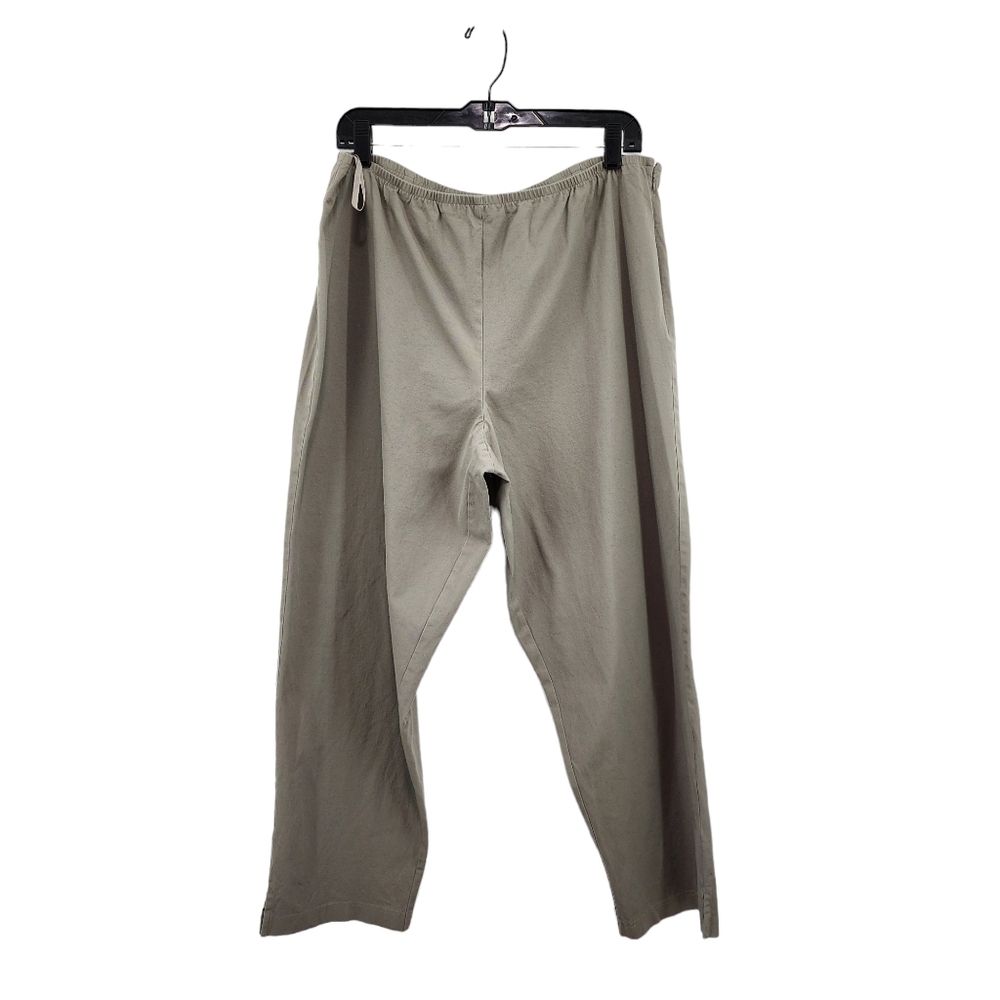 Eileen Fisher Women's Cotton Stretch Straight Leg Casual Pants - XL